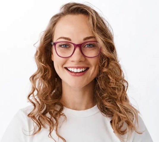 Model wearing Eden glasses – virtual try-on